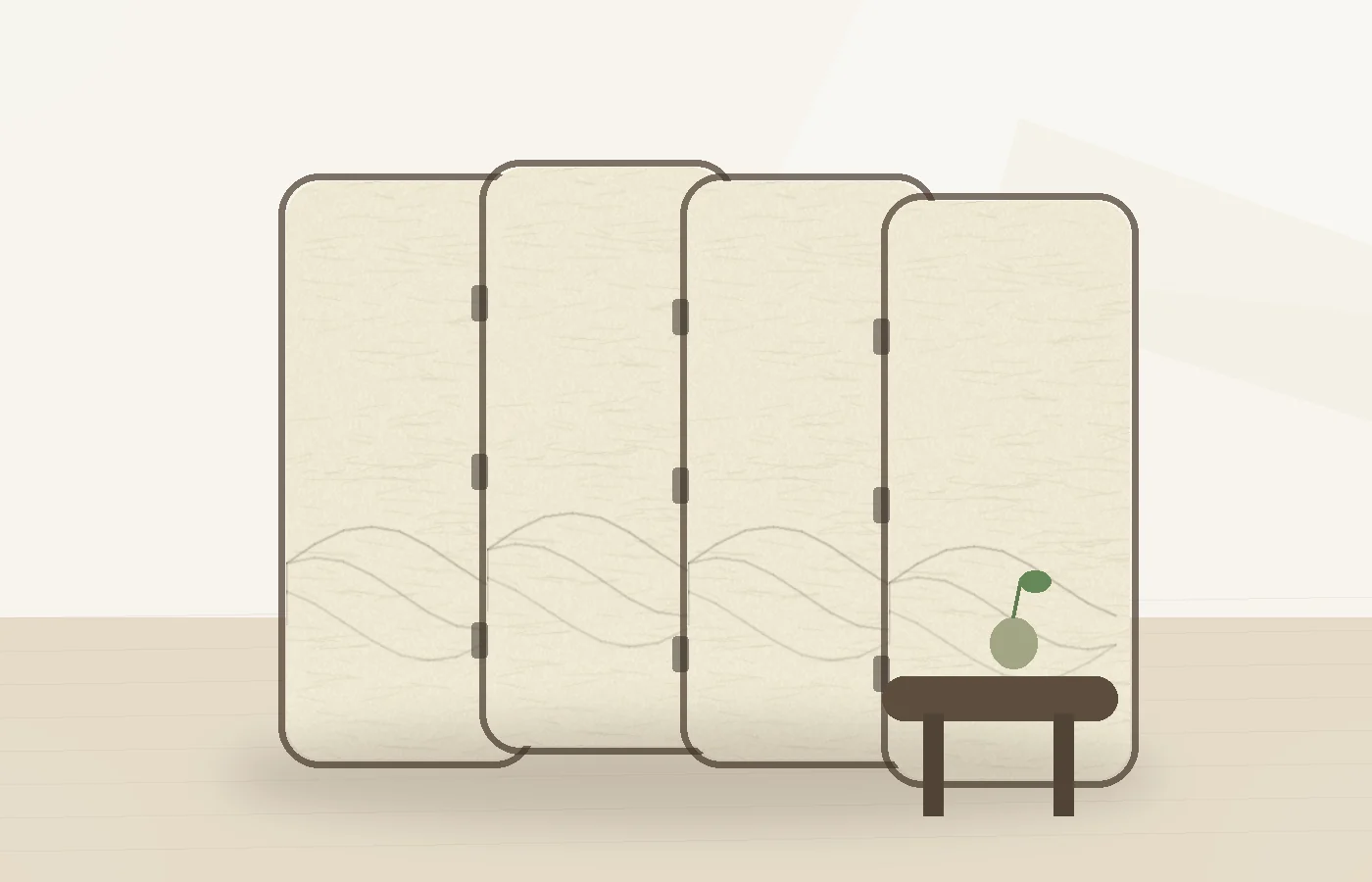 Xuan Paper Light-Diffusion Direction concept folding screen room divider for eco-conscious interiors